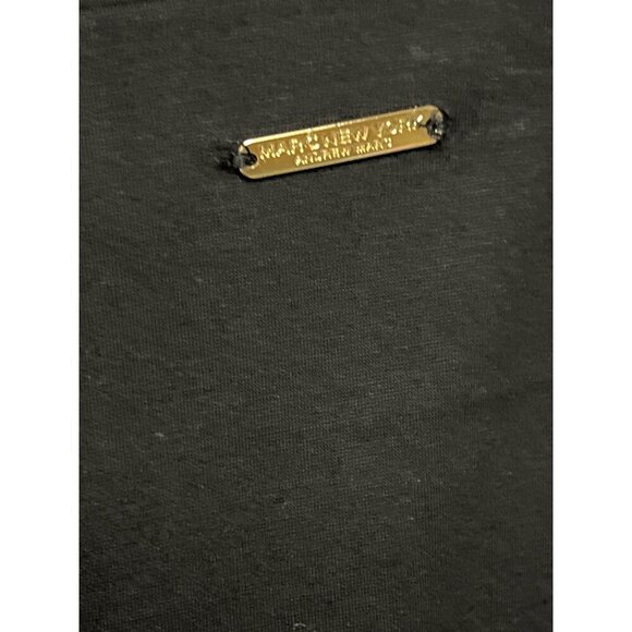 NEW! Marc New York Women's Black Pull-On Pant Faux Leather Side Panel Medium - Picture 4 of 12